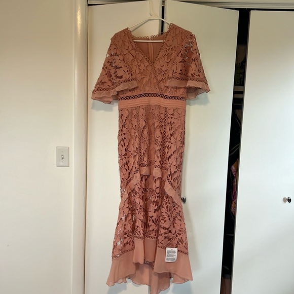 ASOS Dresses & Skirts - ASOS Blush lace dress Size 10 NWT